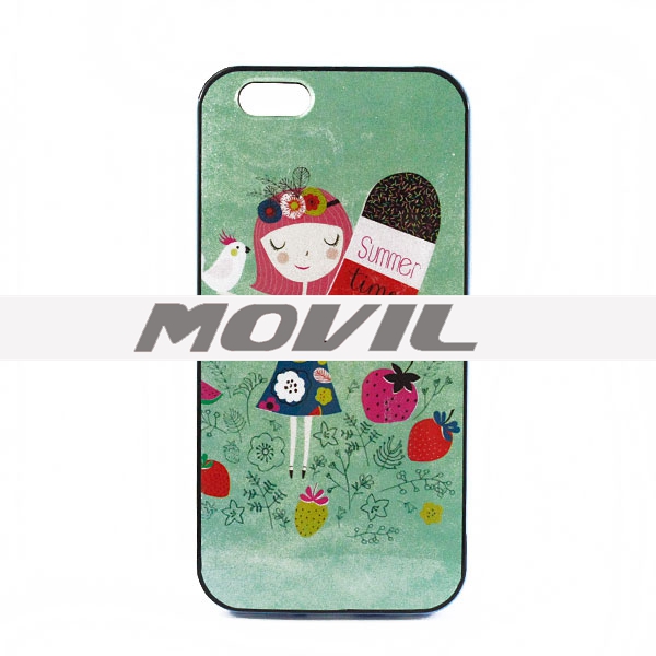 NP-2373  Lindo TPU  PC  funda para iPhone 6-12